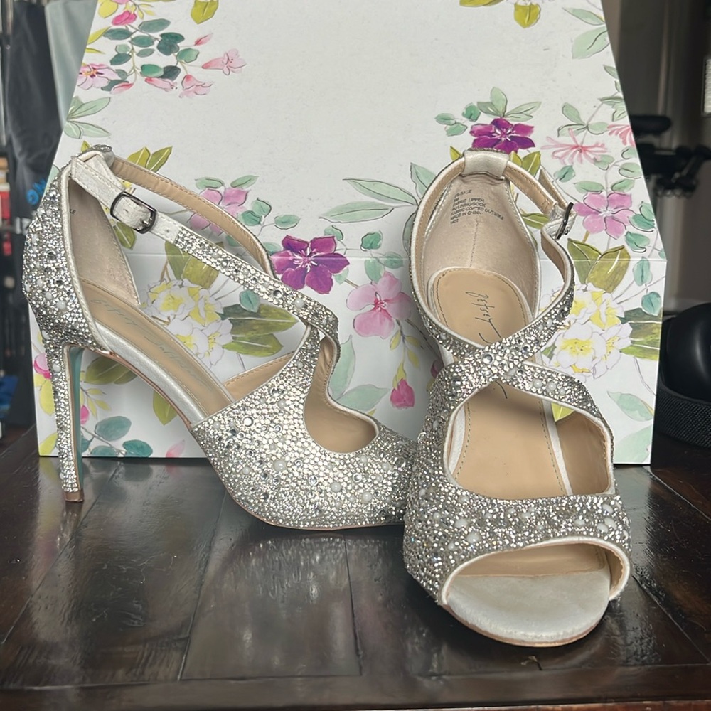 Betsey Johnson sparkle heels